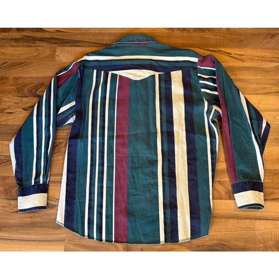 Wrangler Western Brushpopper Dark Stripes Size Large