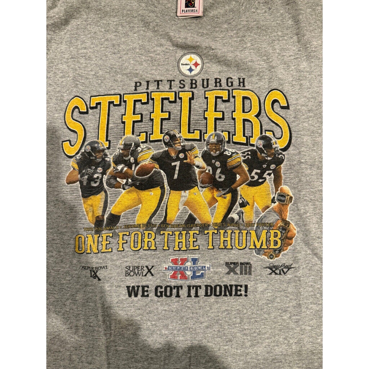 Steelers 1 for the thumb NFL shirt medium