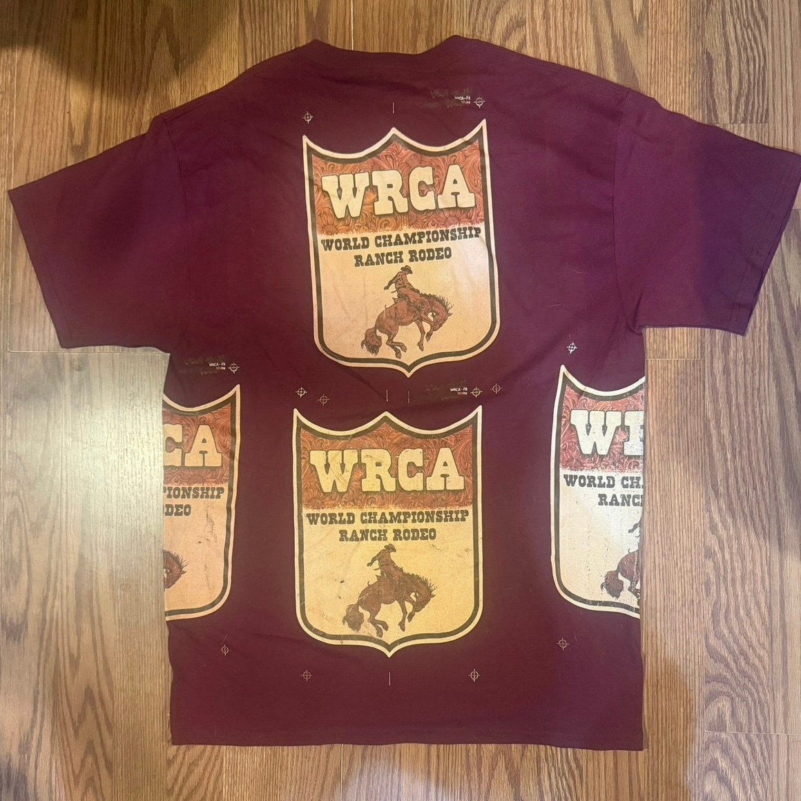 World Championship Ranch Rodeo WRCA Size Large TEST PRINT
