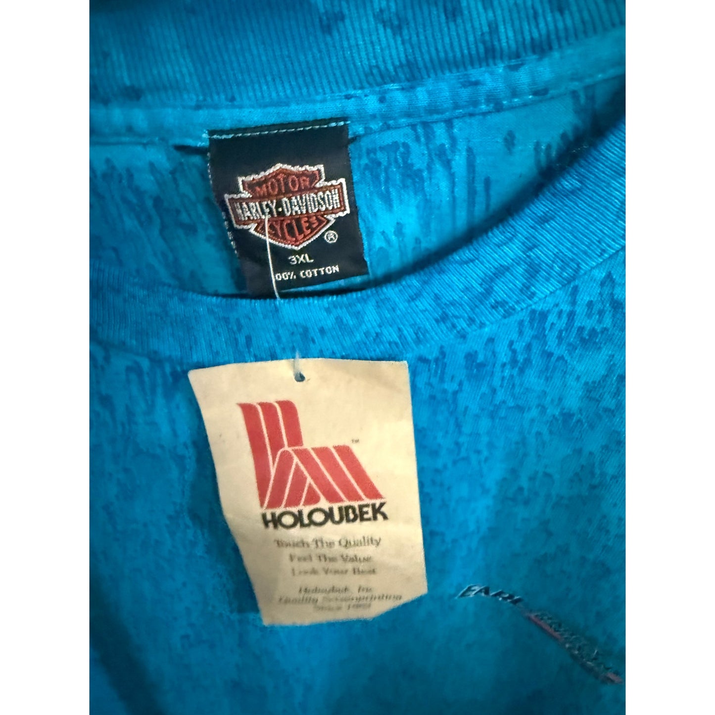 Harley Davidson Racing Hand Dyed NWT and Stickers