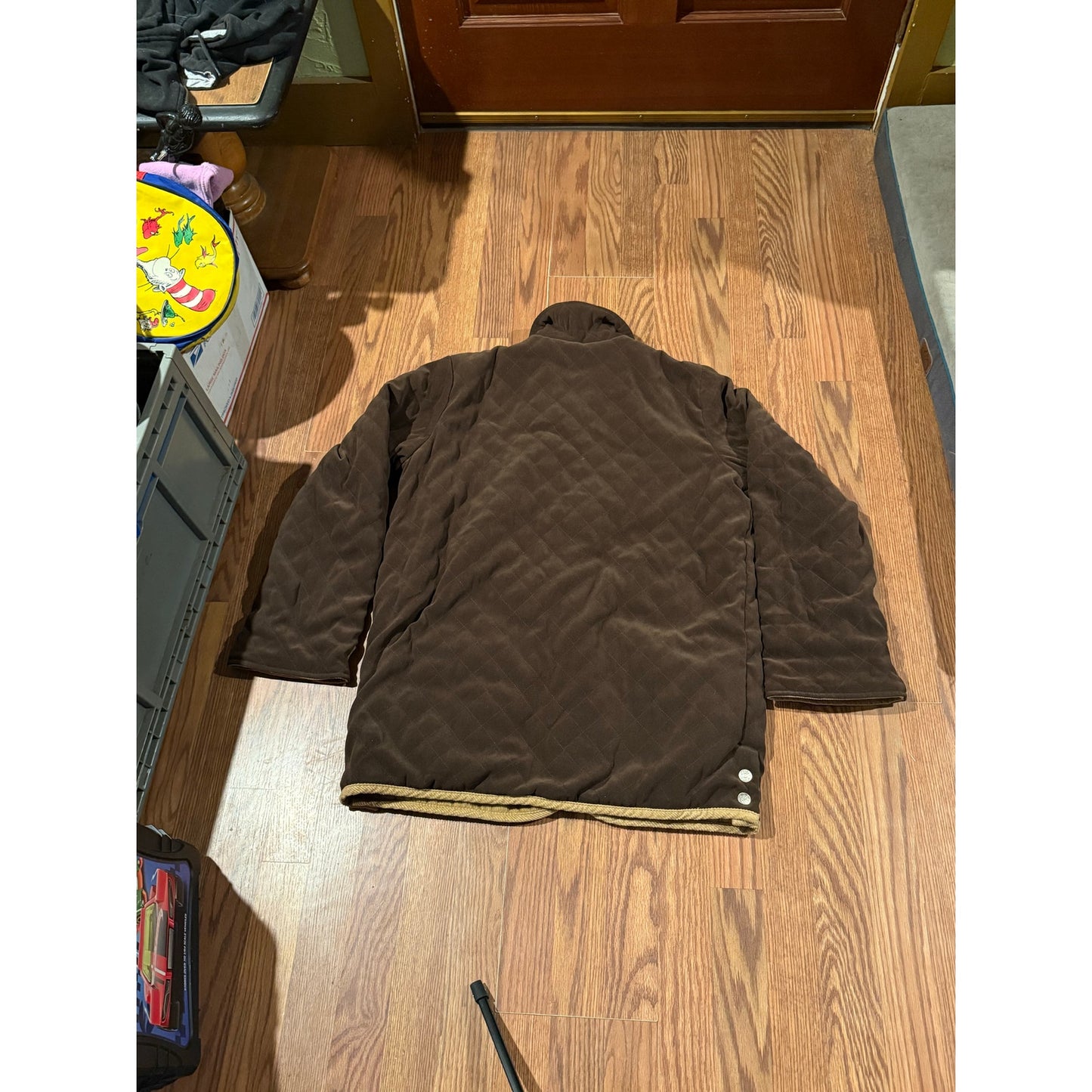 Reversible corduroy coat