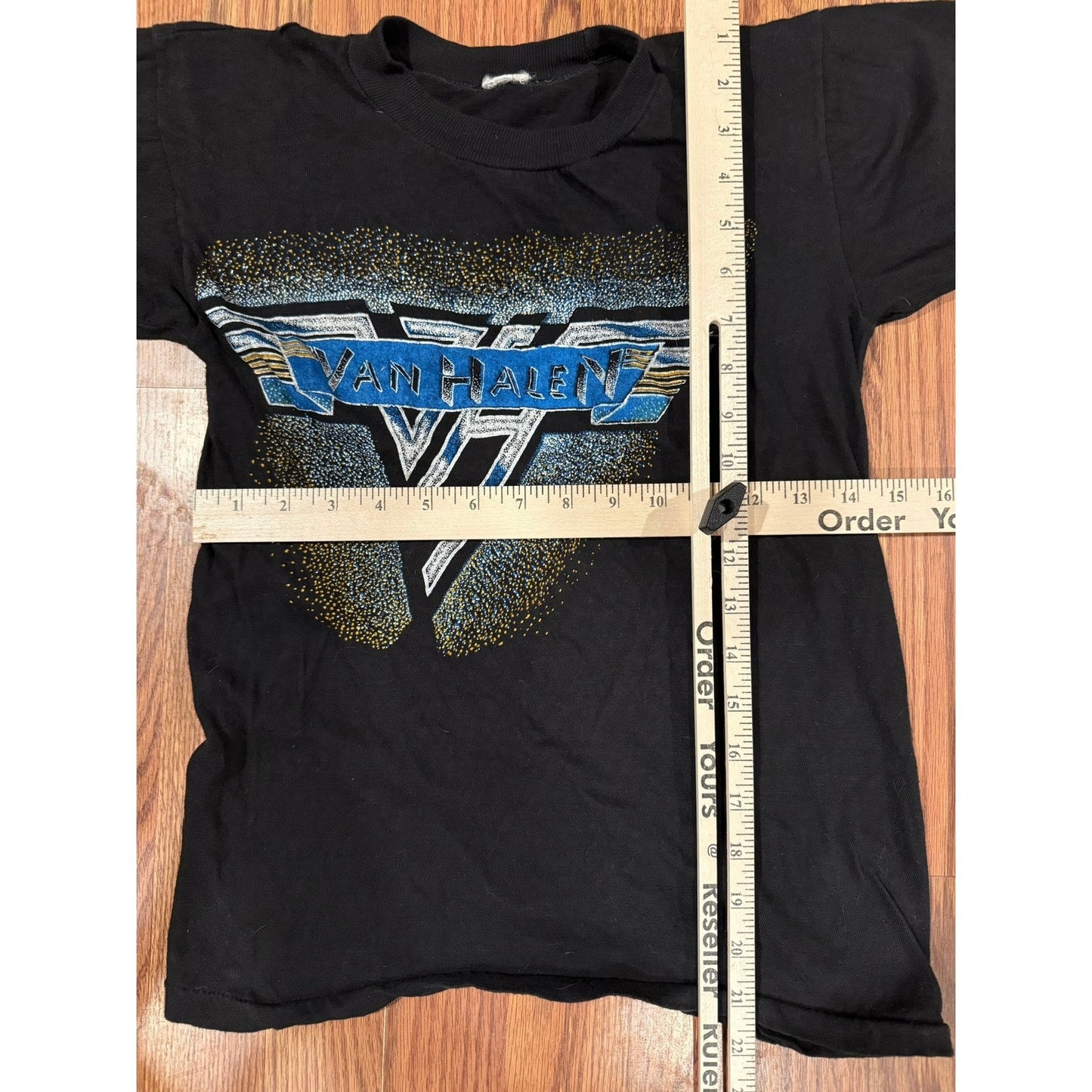 True Vintage 1980s Van Halen Speckled Logo