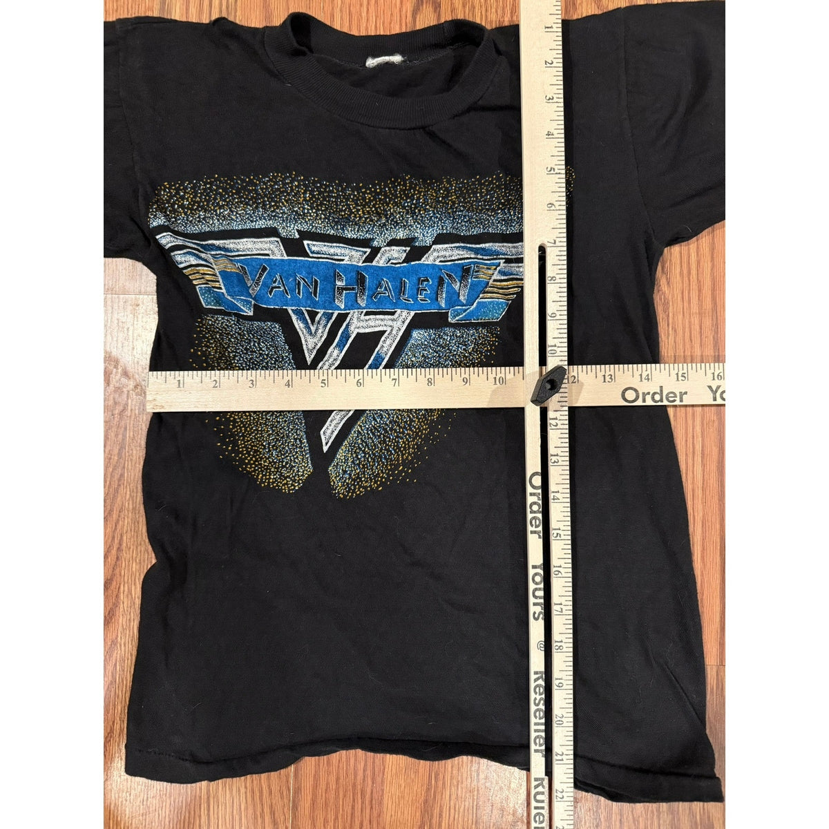 True Vintage 1980s Van Halen Speckled Logo