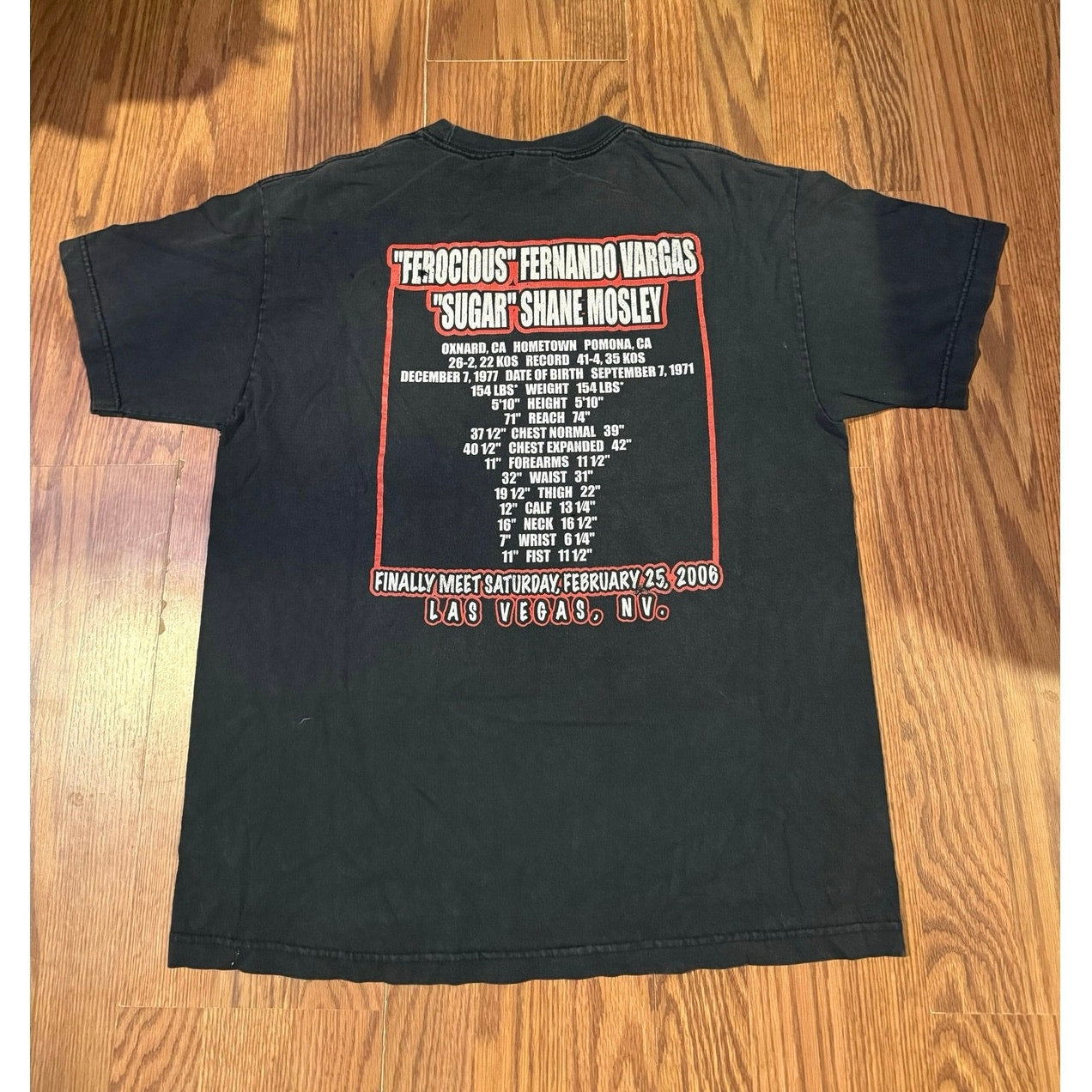 Vargas V. Mosley 2006 Fight Las Vegas Size Large