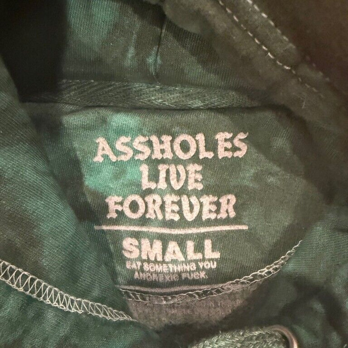 A$$holes Live Forever Tie Dye Size Small