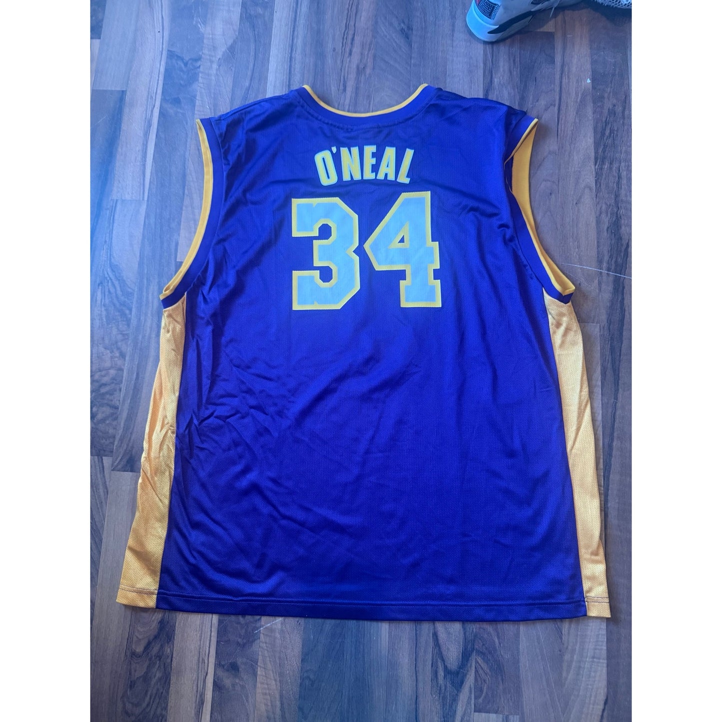 Los Angeles Lakers Purple Yellow Shaquille O'Neal Size 3XL