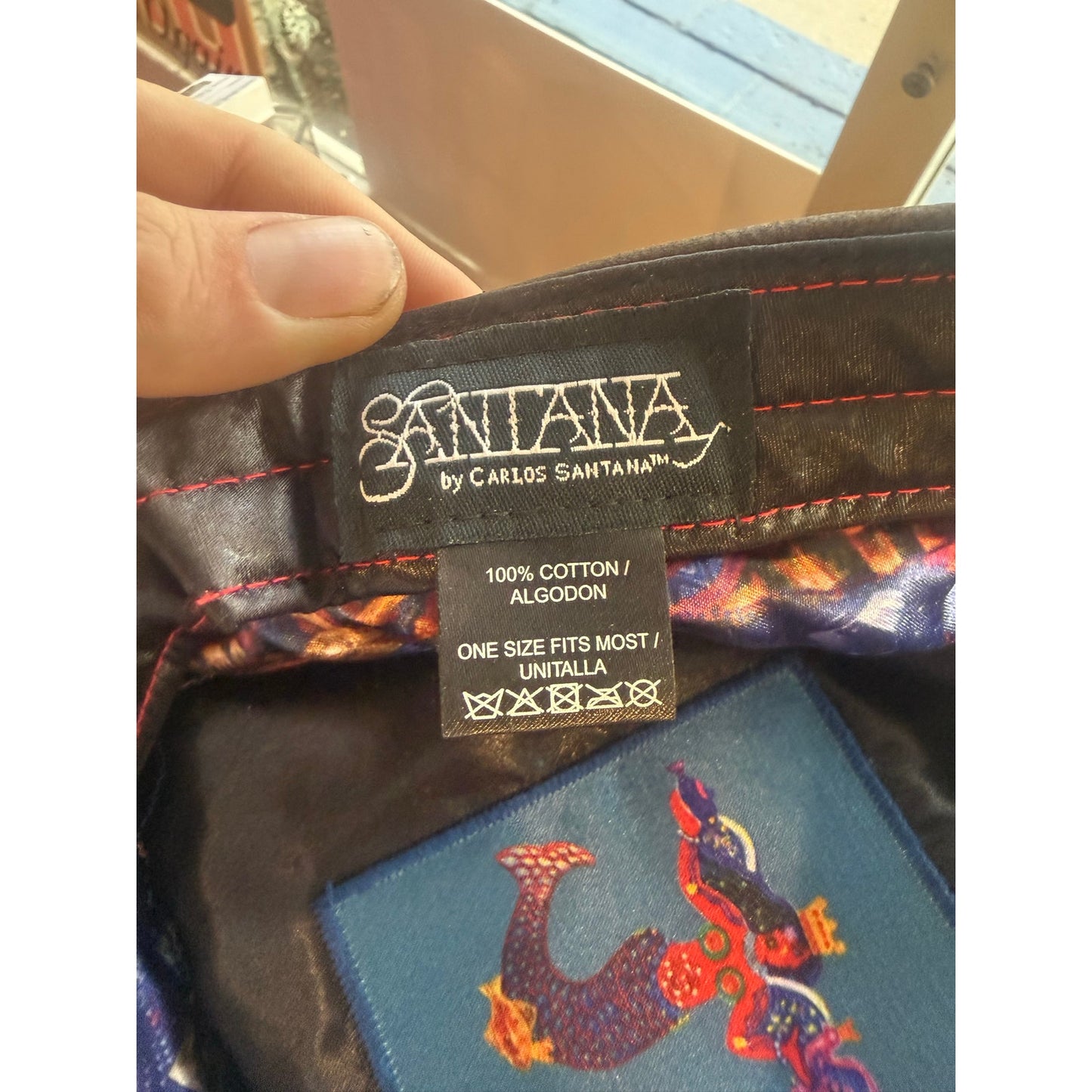 Carlos Santana Special Lined Peace Hat Velcro Back