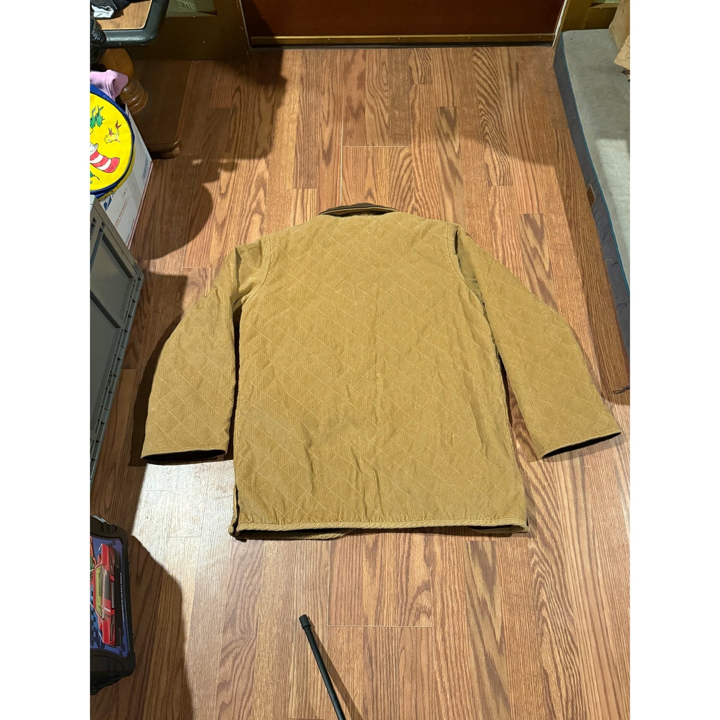 Reversible corduroy coat