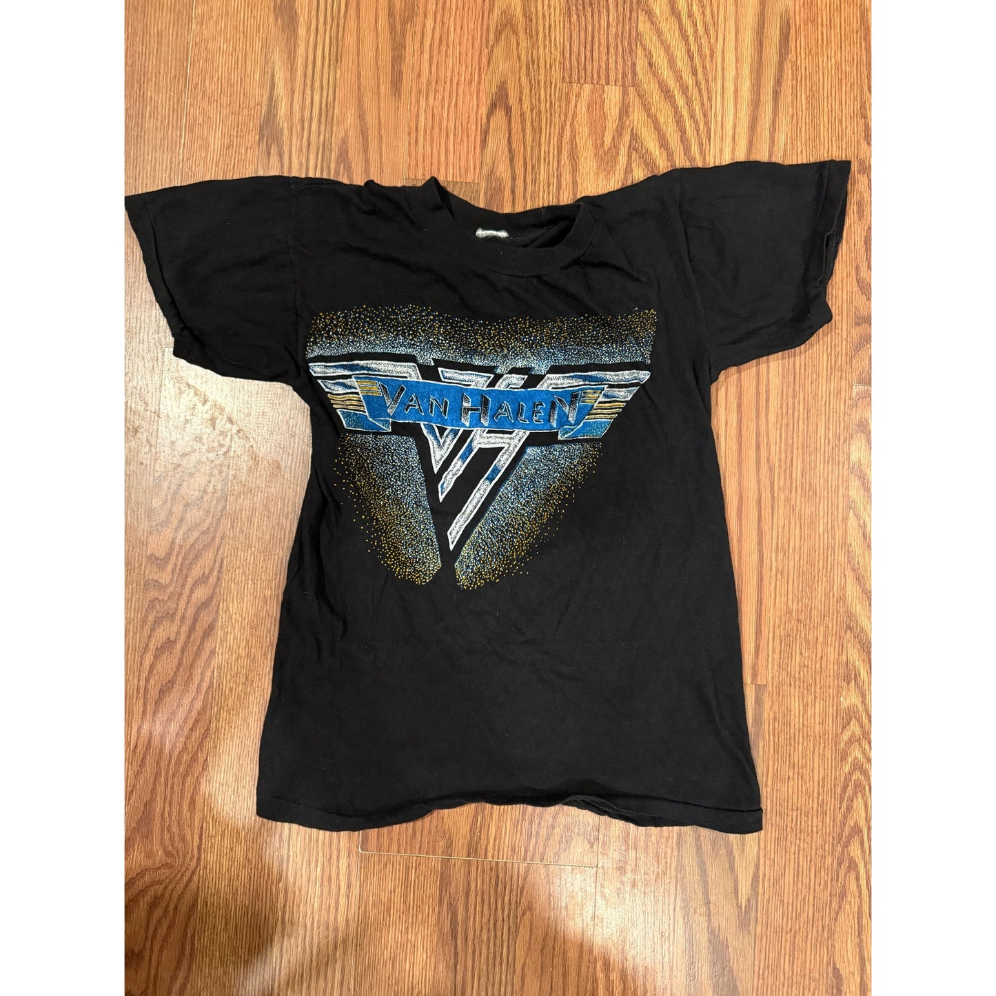True Vintage 1980s Van Halen Speckled Logo