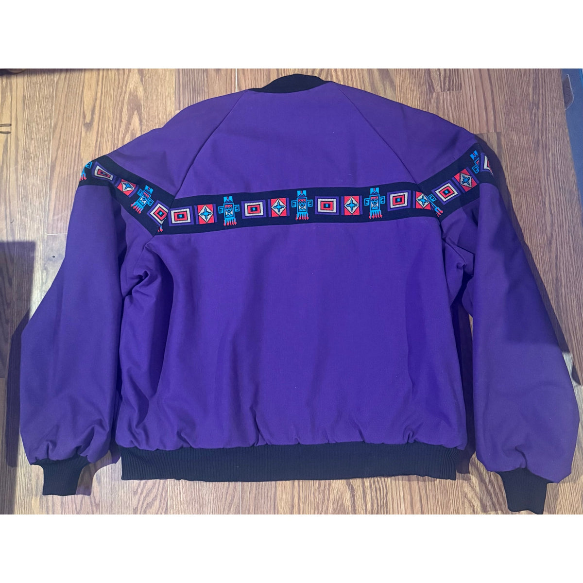 Vintage David James Southwestern blanket Jacket Made in USA