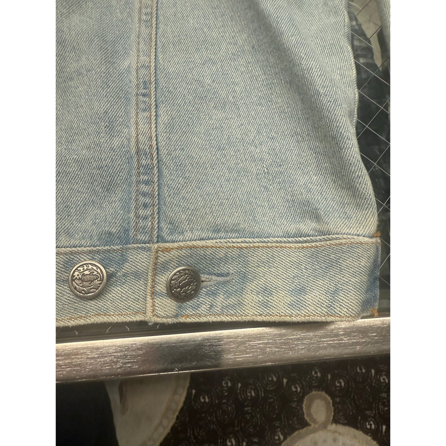 15th Ann. of wheel of fortune denim jacket