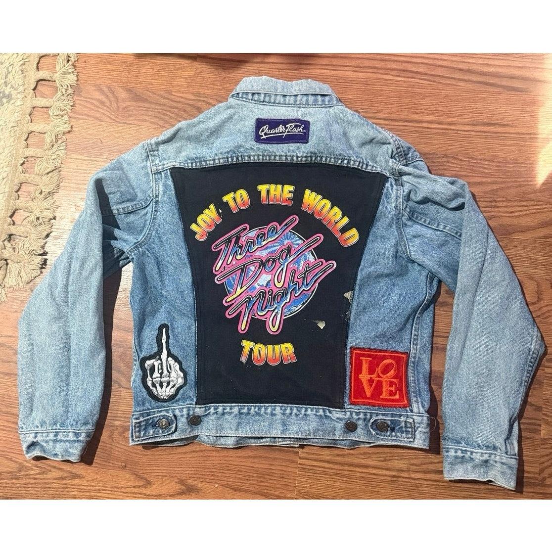 80s Levi’s 70506 USA Denim Jacket vintage Rock Patches 40R