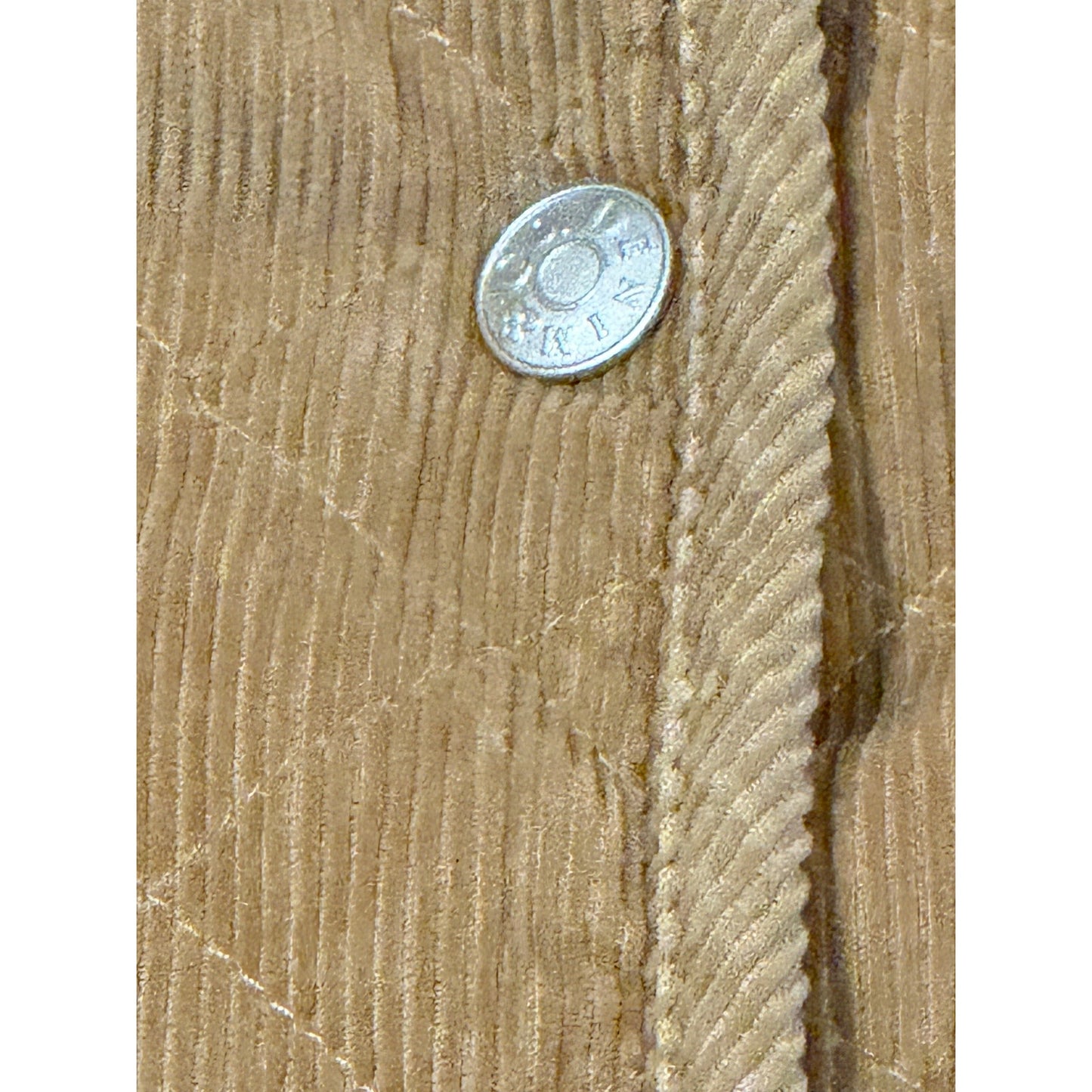 Reversible corduroy coat