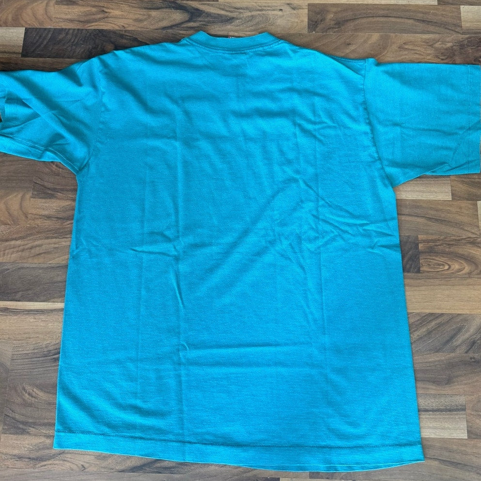 Mickey Mouse Subtle Turquoise/Teal Stripes Size L/XL