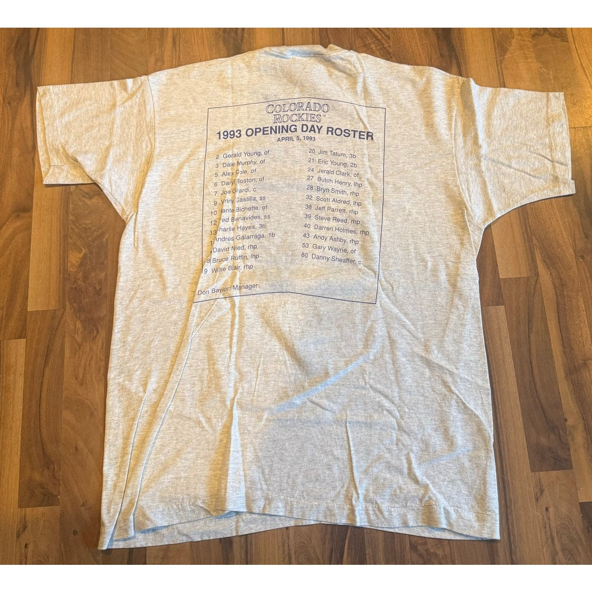 Rockies Inaugural Season 1993 Size 2XL