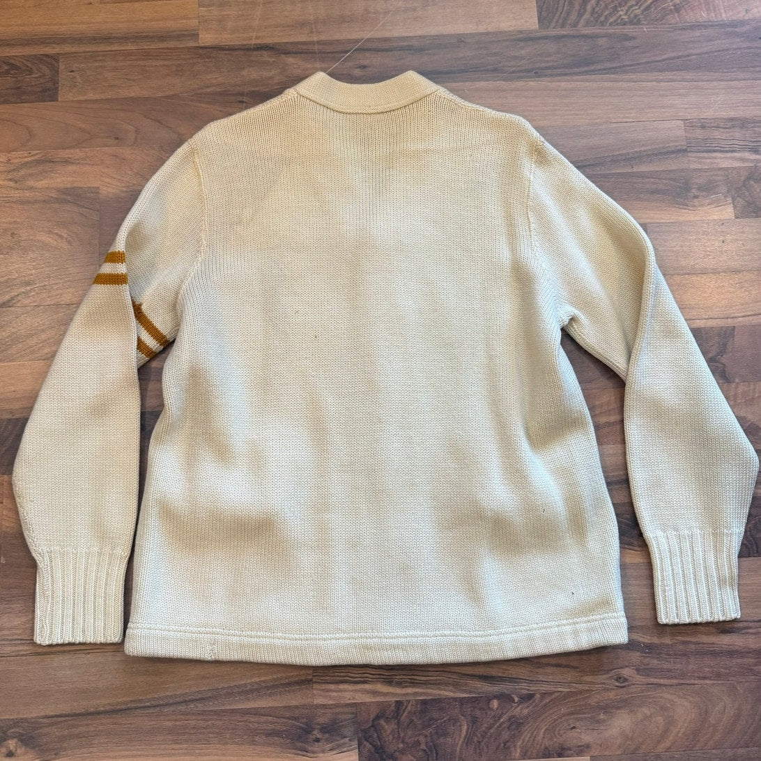 Vintage 1960's School Cardigan Sweater Size Md