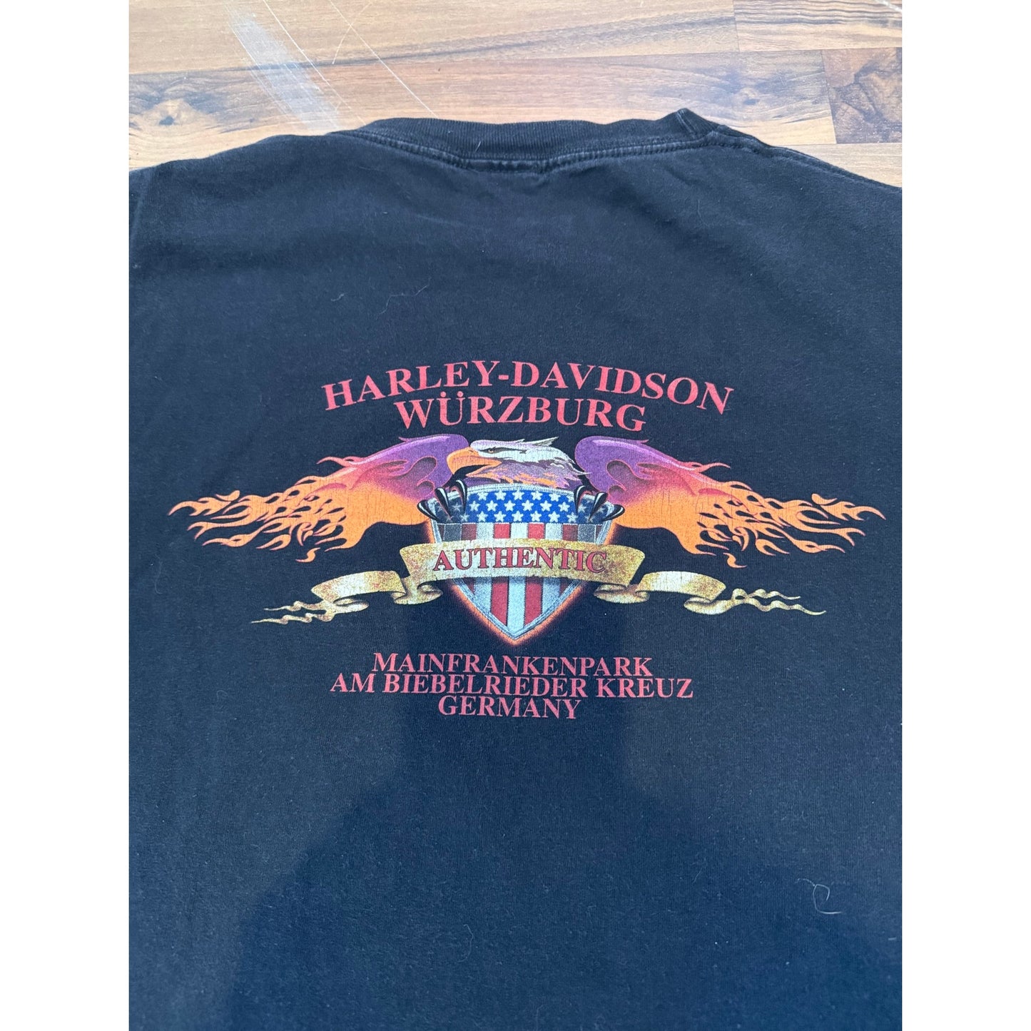 Y2K Harley Davidson Germany Flame Long Sleeve Size XXL