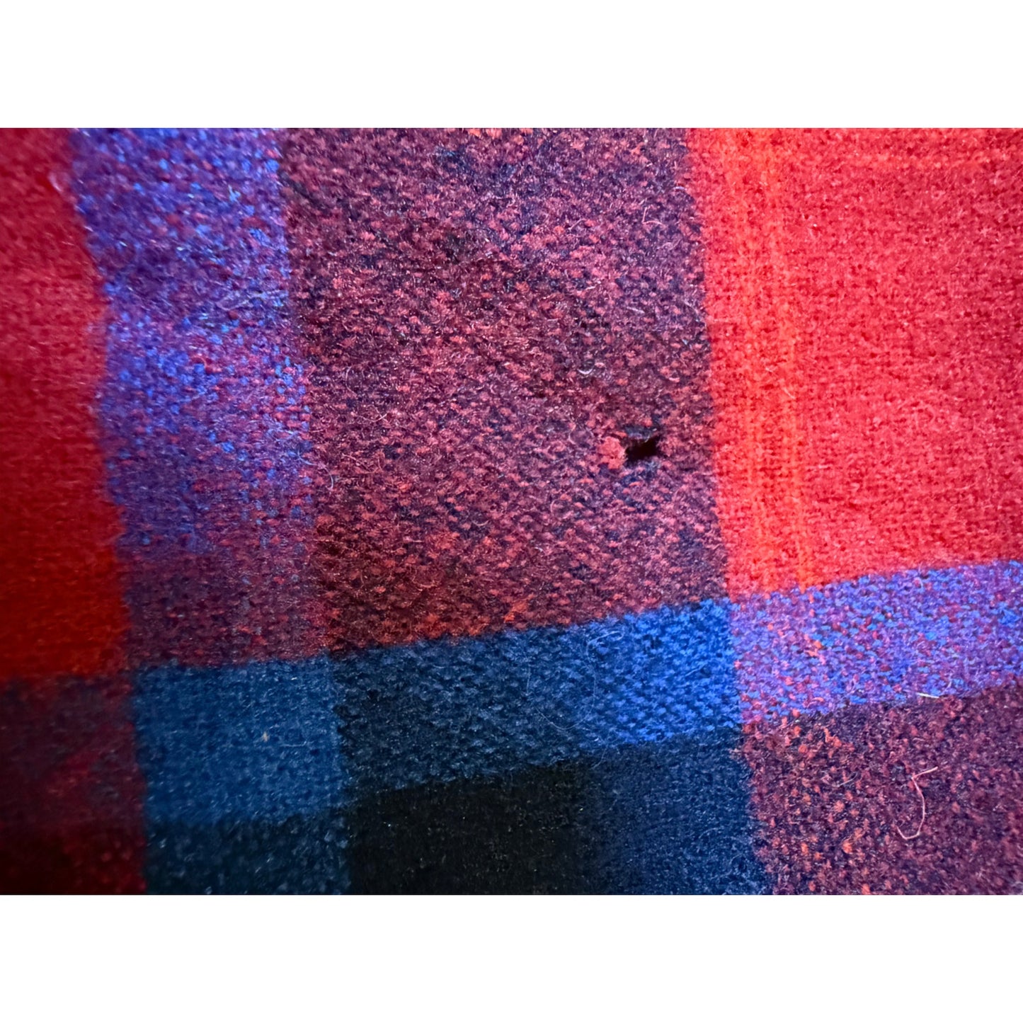 70's Pendleton Red and Blue Flannel Size Large