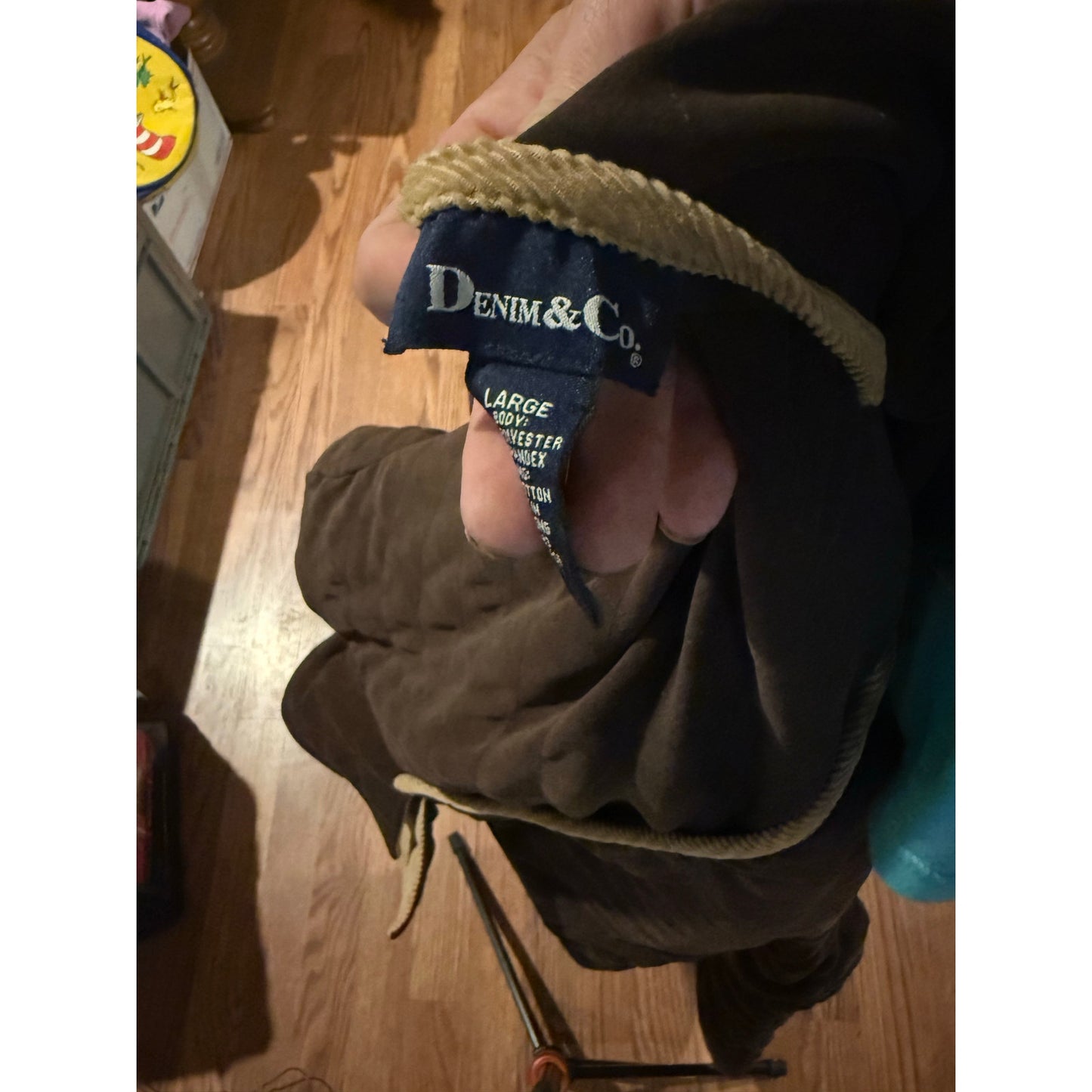 Reversible corduroy coat