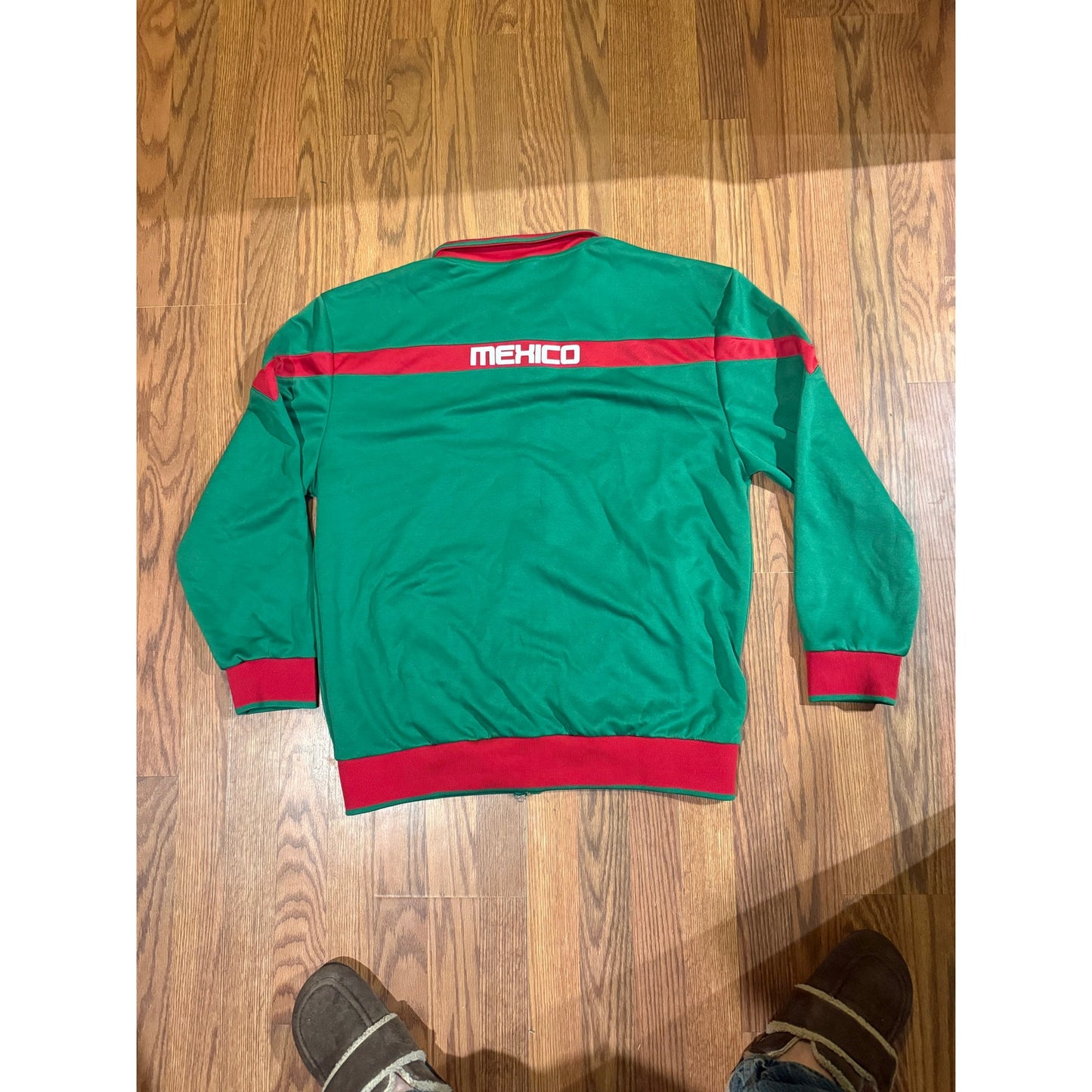 Mexico Soccer Full-Zip Track Jacket – Green & Red – Size XL