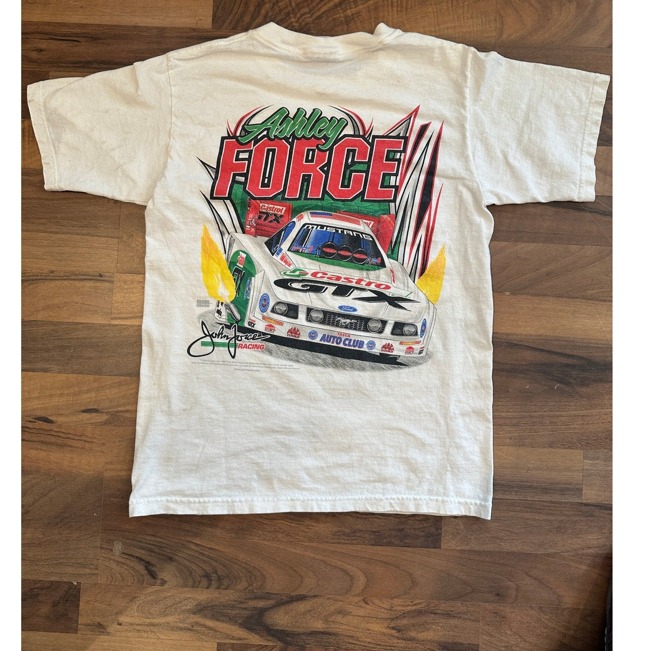 Vintage Ashley Force Mac Tools Funny Car T-Shirt 2000s NHRA