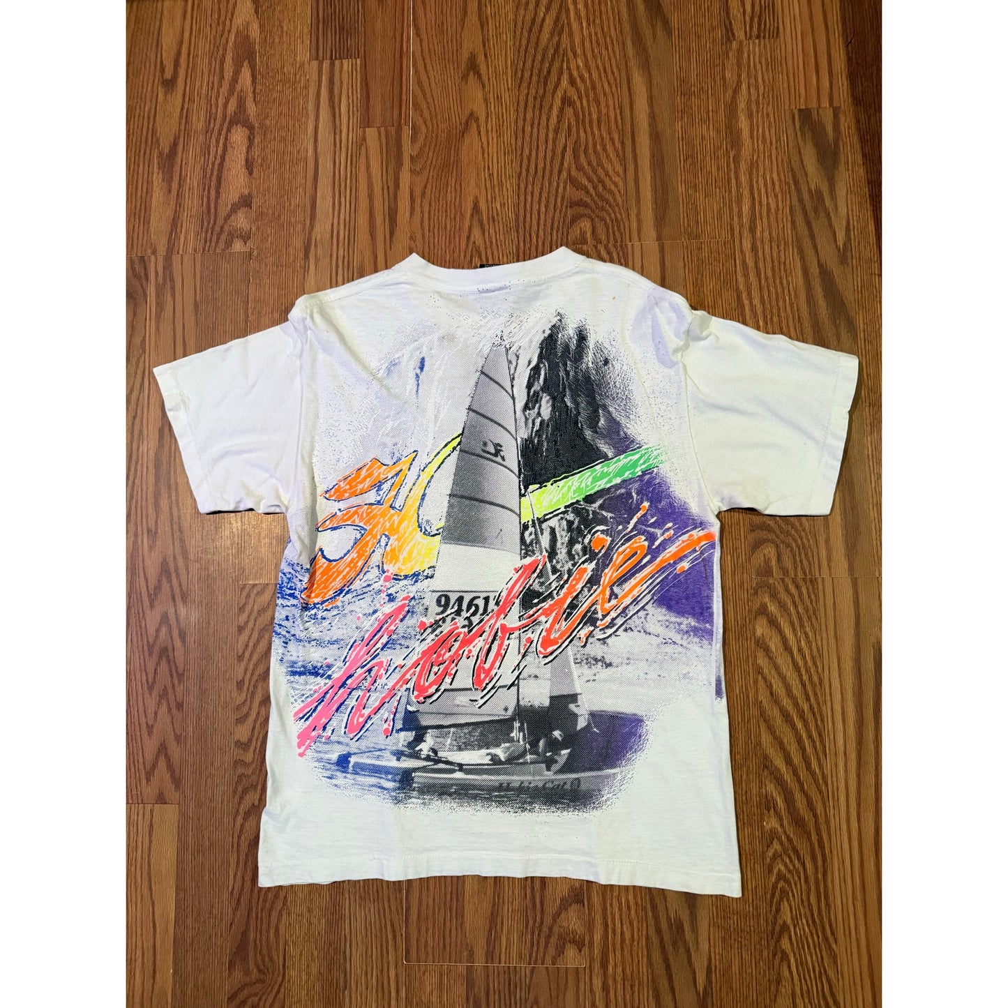 90s Hobie wind surfing rainbow