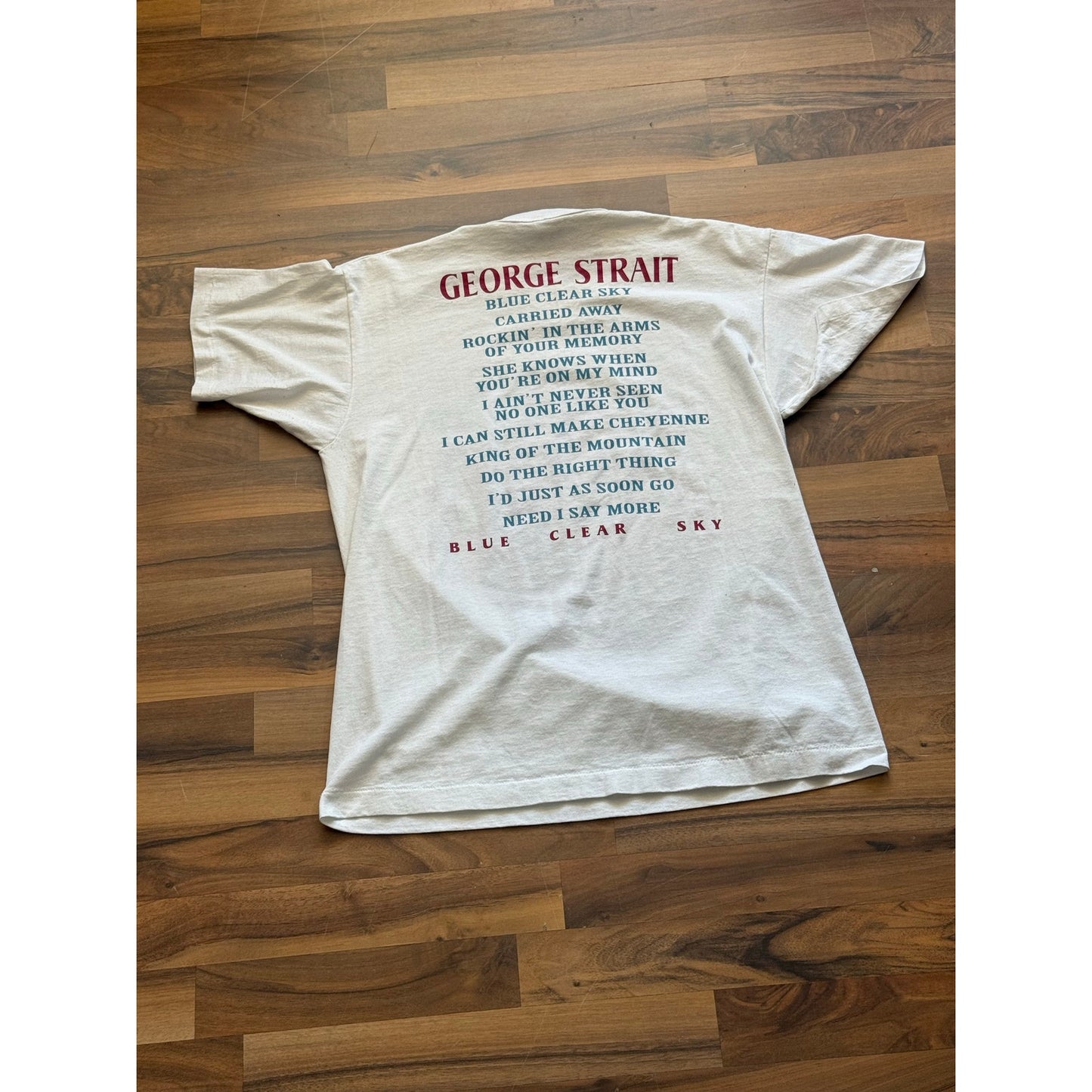 George Strait Blue Clear Sky Size Large