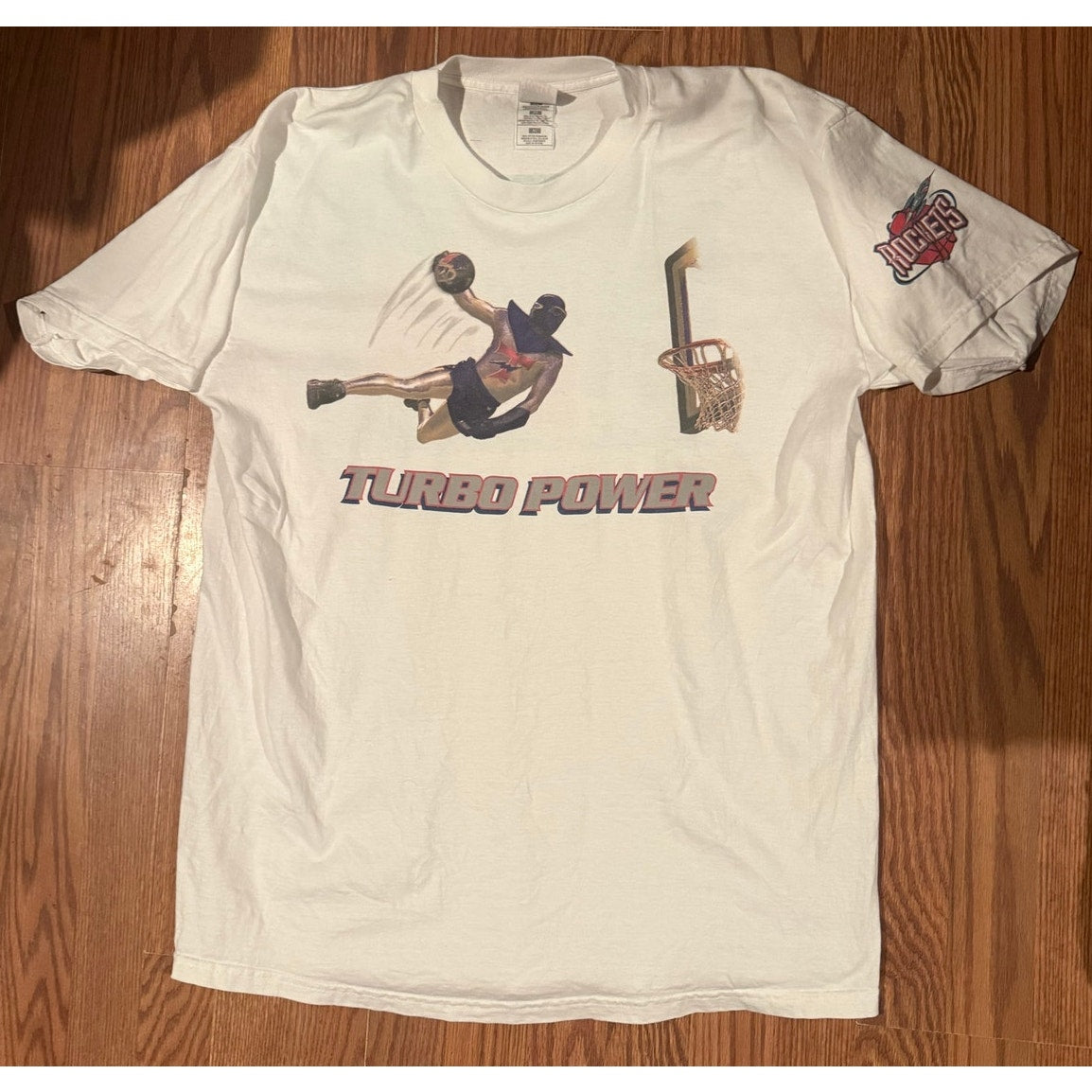 1990s Houston Rockets "Turbo Power" / Mountain Dew Promotional Graphic Tee size xl
