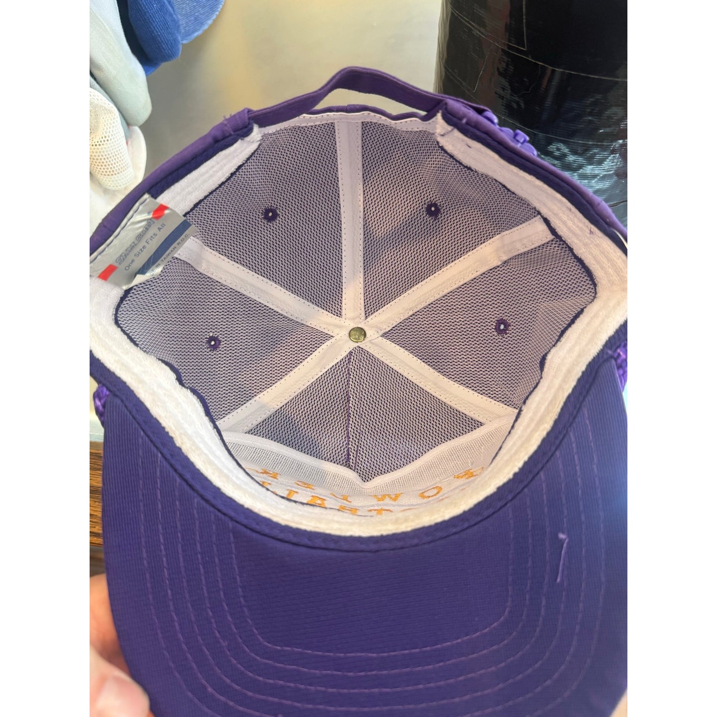 Vintage Purple Fowler Football Zip Back Hat