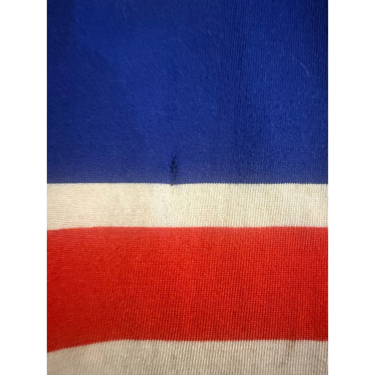 1970s Bauer New York Rangers Jean Ratelle Youth Hockey Jersey Size Large