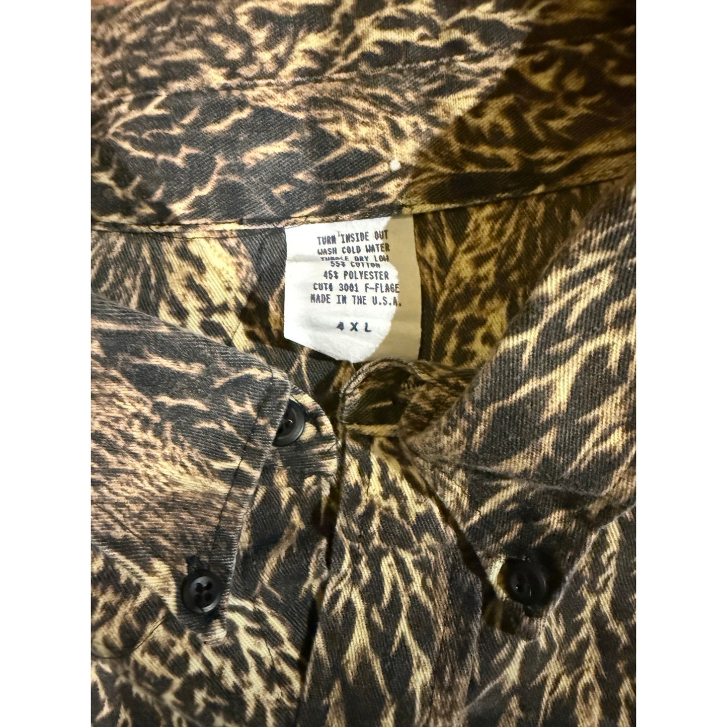 Y2K Feather Flage Ducks in a Row Camo Size 4XL