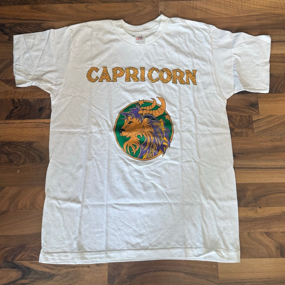 Capricorn Zodiac T-Shirt Size Large