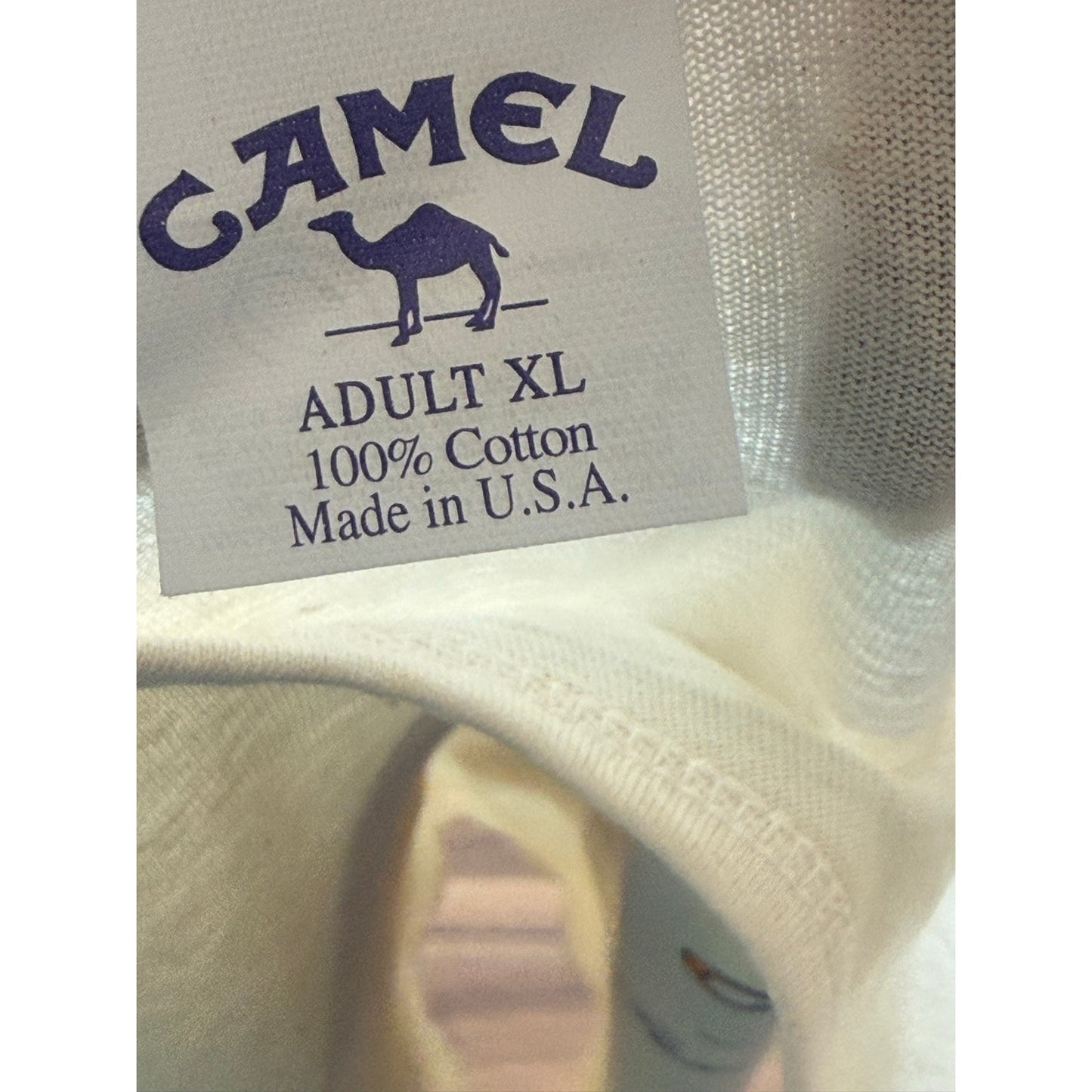 1995 Camel tank top slight yellowing Deadstock size xl