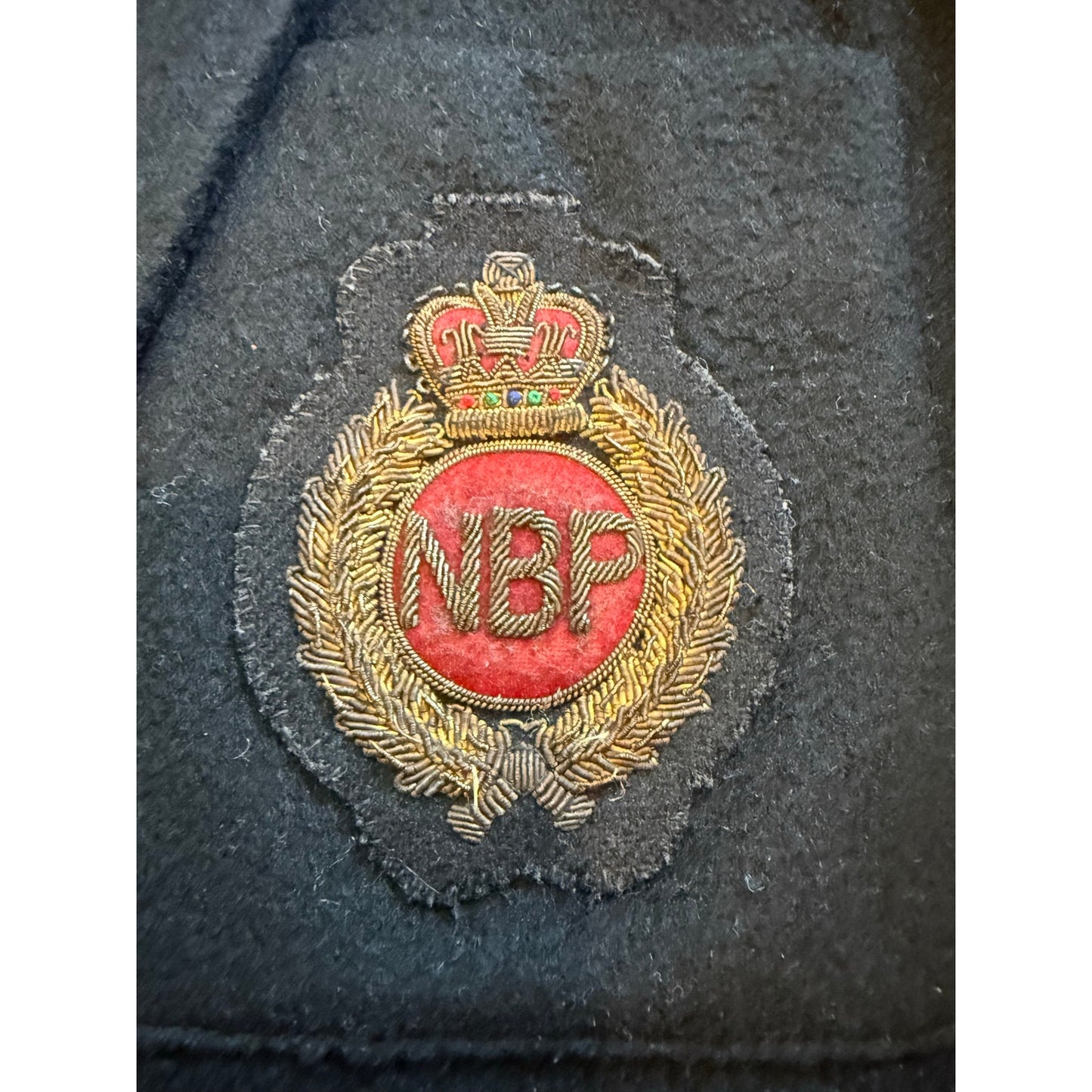 Vintage Embroidered Bullion Patch Cashmere Jacket Size M