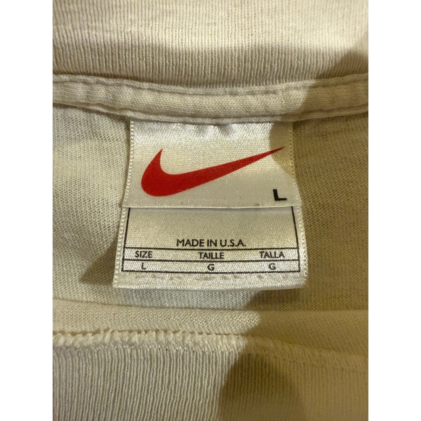 Vintage Nike Blue streak Swoosh Design Size Large