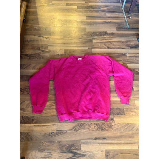 1980's Hot Pink Sunbelt Crewneck Blank Size XL