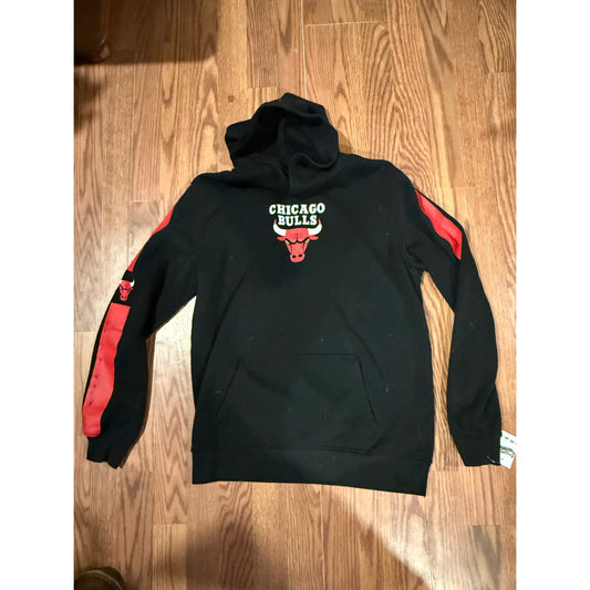 NBA Chicago Bulls Midnight Black/Red Pullover Hoodie