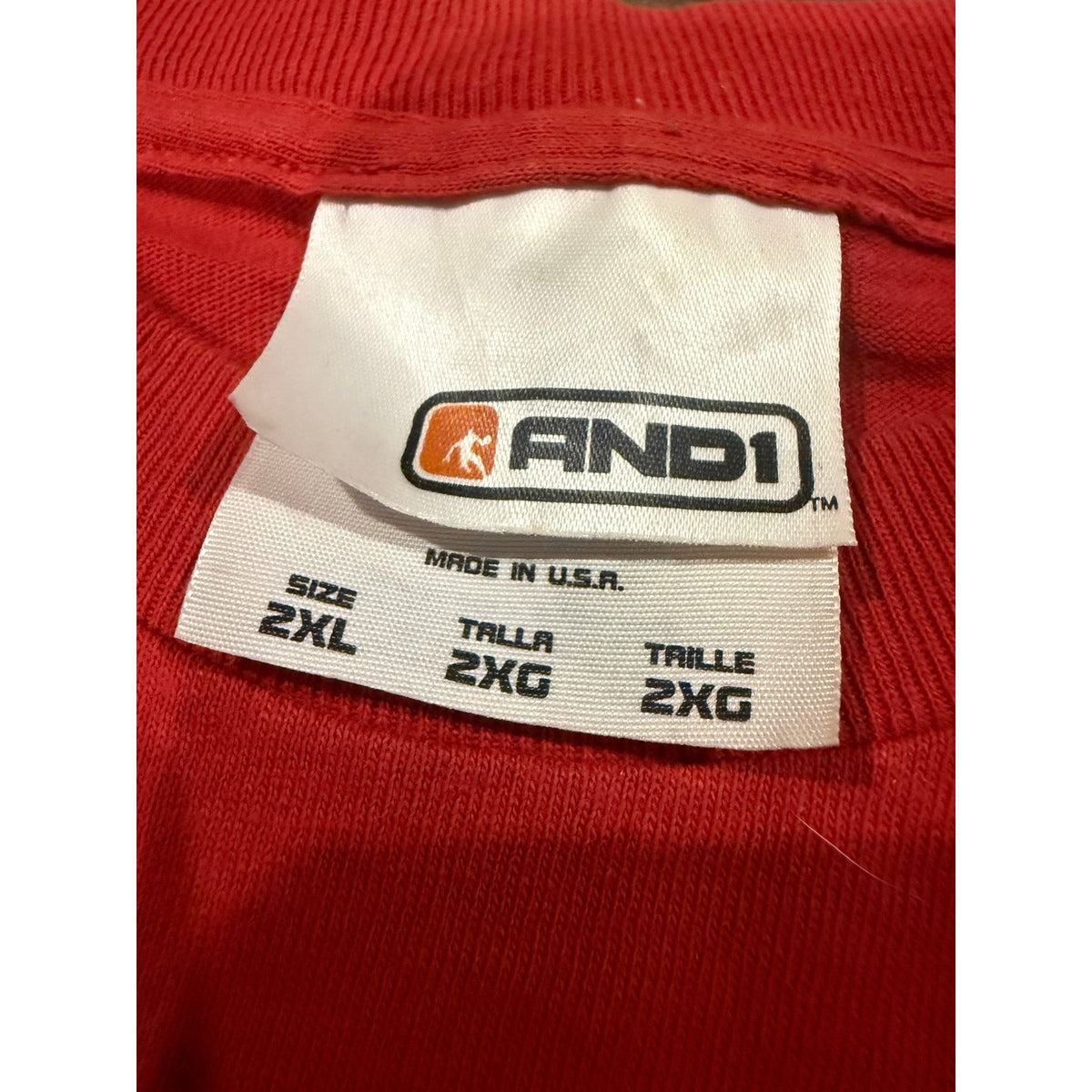 Red and1 basic size 2xl