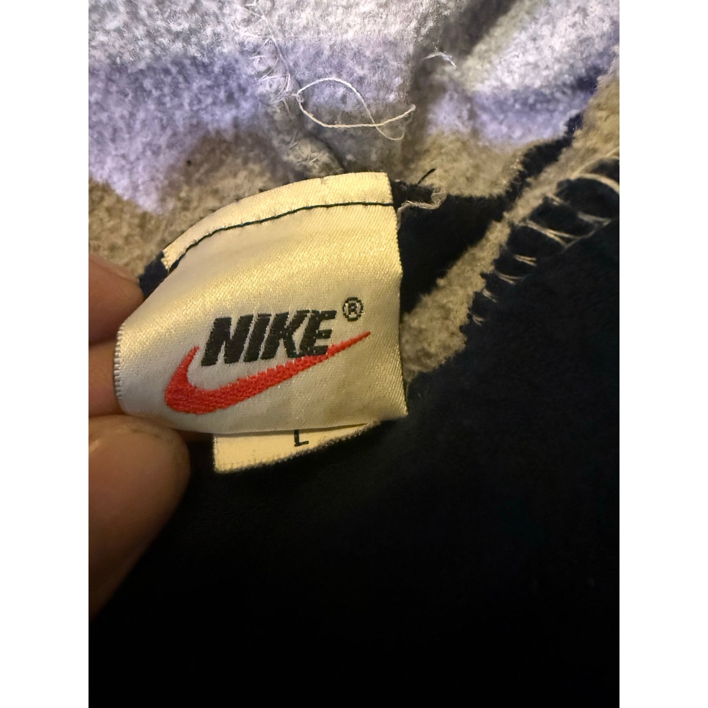 Nike Color Block Fleece Hoodie Size Large