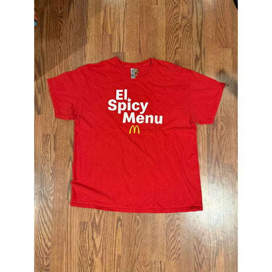 El Spicy Menu McDonalds Size XL