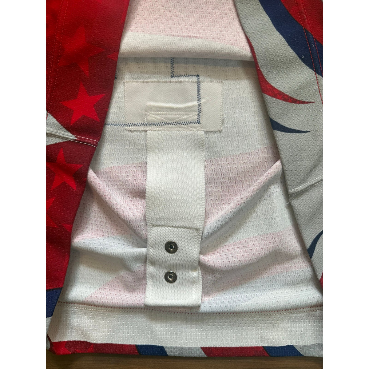 Nike Usa game used hockey jersey with fight strap size 3xl