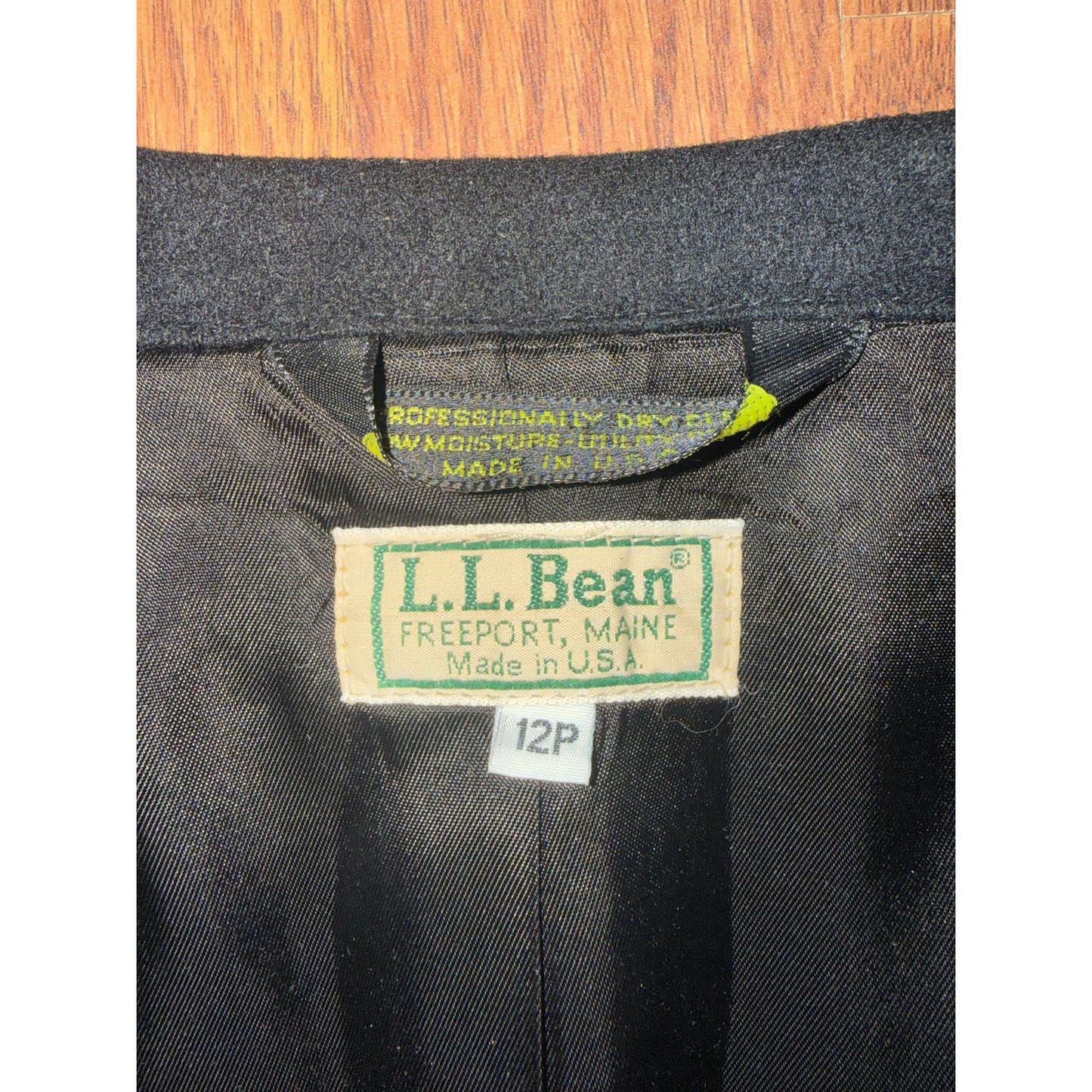 Vintage L.L. Bean Black Wool Blazer – Petite 12P