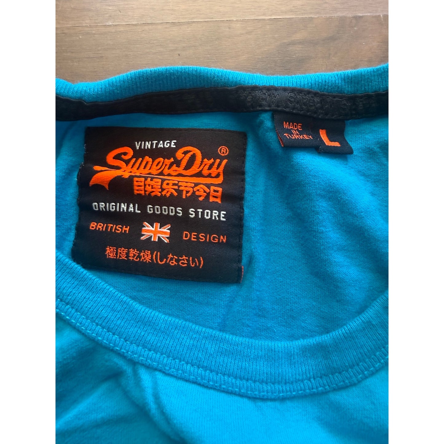 Superdry Vintage Faded Raised Lettering Tank Top Size Large