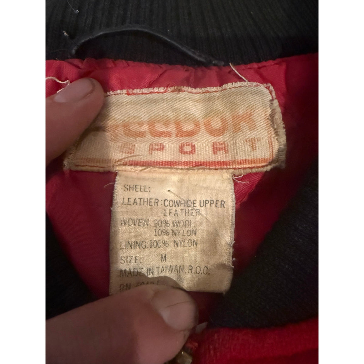 Vintage 80s–90s Reebok Varsity Jacket | Wool & Leather