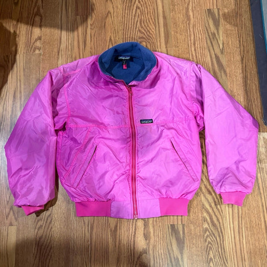 Vintage Patagonia Pink Fleece-Lined Bomber Jacket