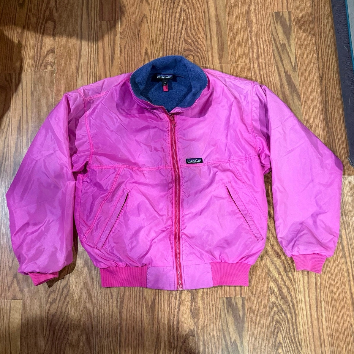 Vintage Patagonia Pink Fleece-Lined Bomber Jacket
