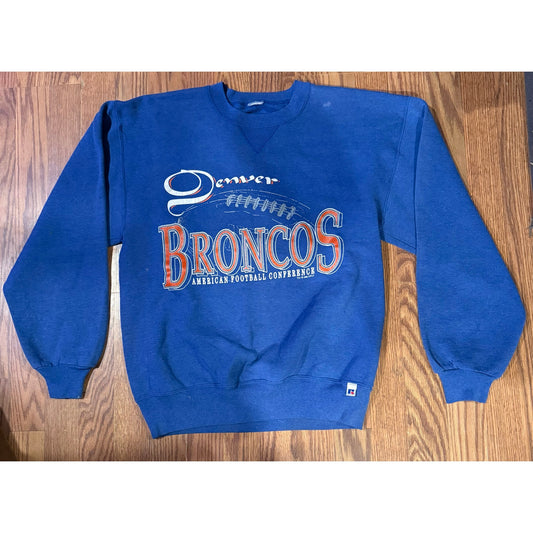 Vintage Denver Broncos Crewneck – Russell Athletic (1994)