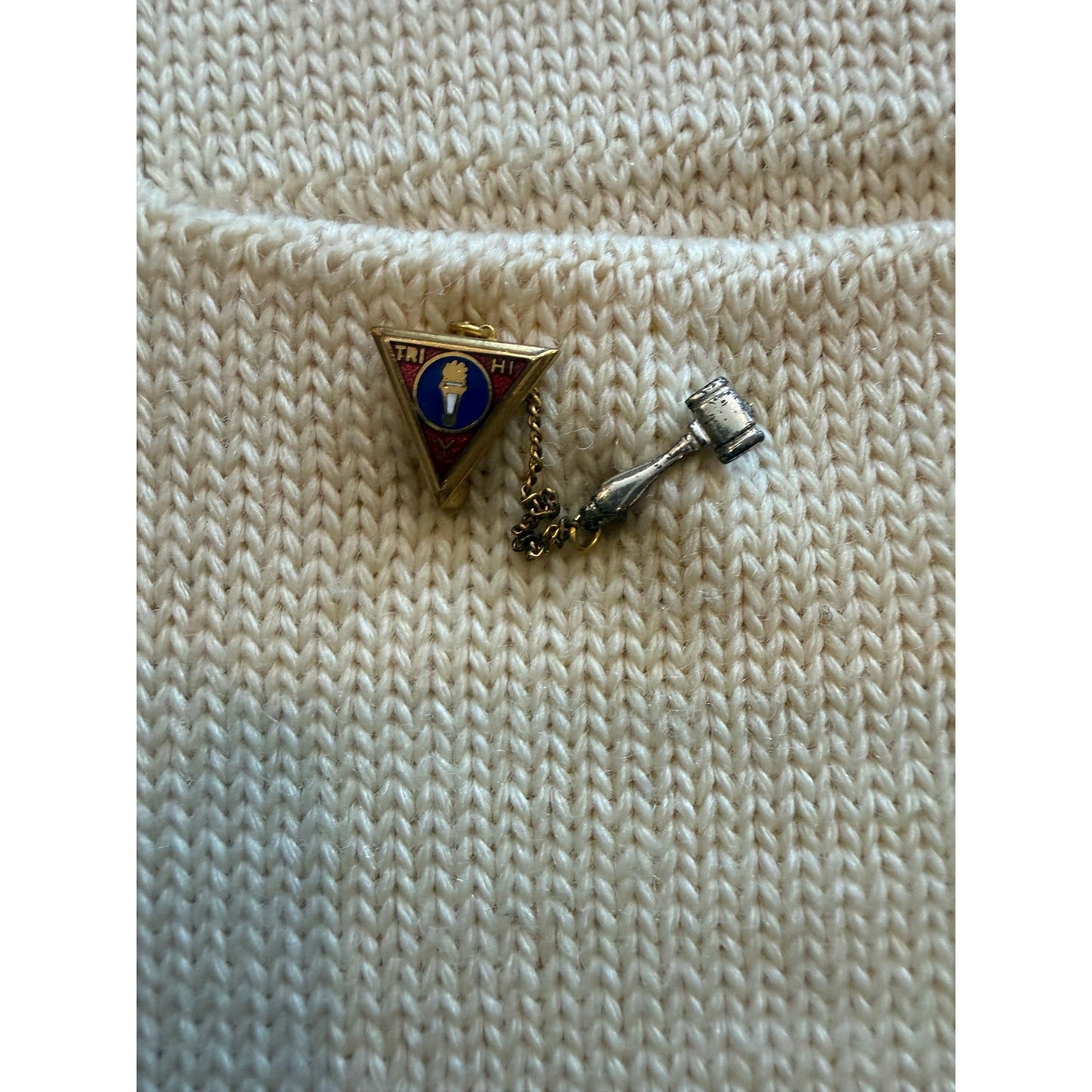 1960's Dumas Choir Letterman Sweater Cardigan Size Small 36