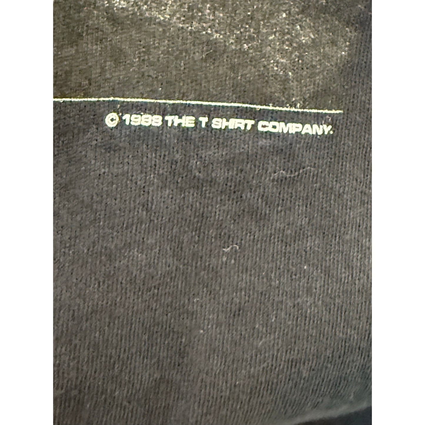 1988 Bruce Springsteen Blue Font Size Medium