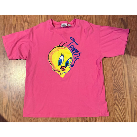 1994 Tweety Bird pink shirt